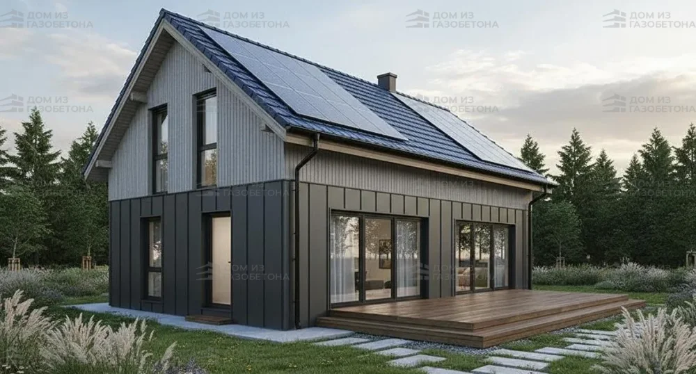 Проект Двухэтажный дом 14 на 9, 92 м2