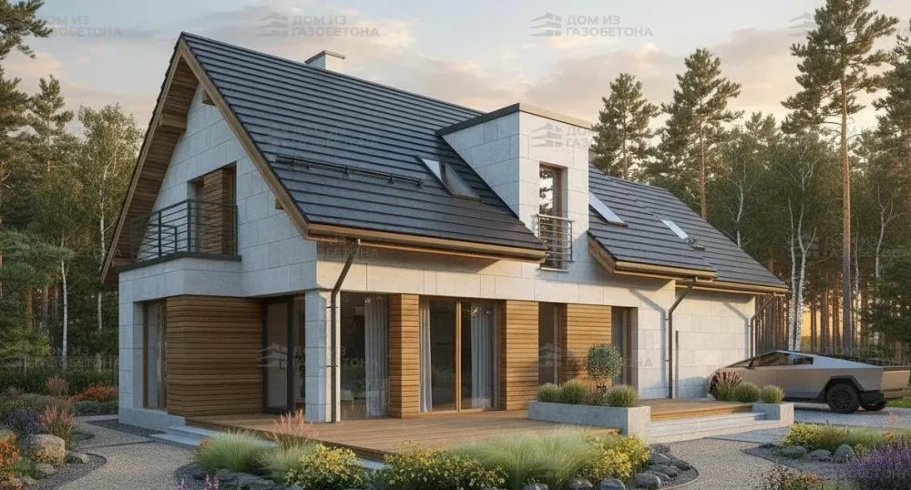 Проект Двухэтажный дом 18 на 10, 194 м2