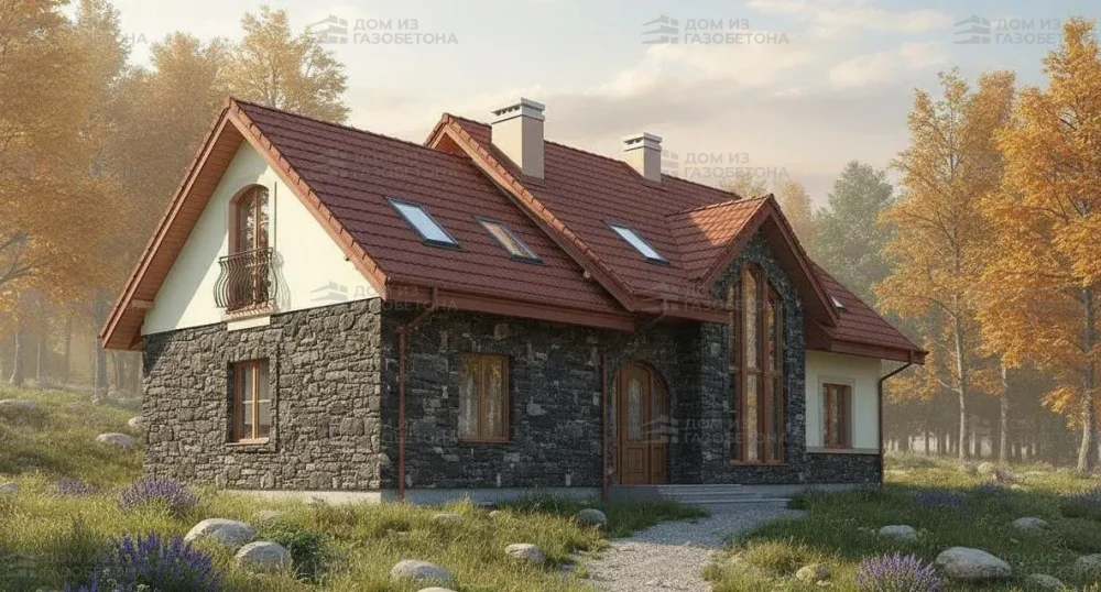 Проект Двухэтажный дом 15 на 10, 174 м2