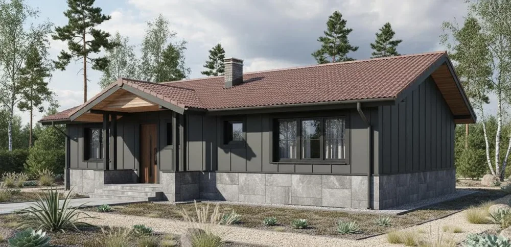 Проект Одноэтажный дом 14 на 11, 121 м2