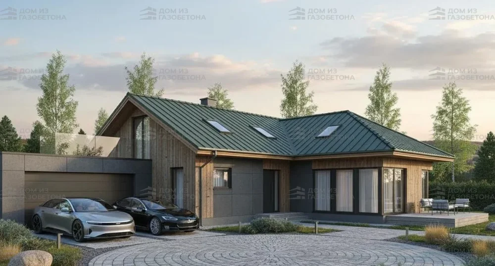 Проект Двухэтажный дом 18 на 14, 158 м2