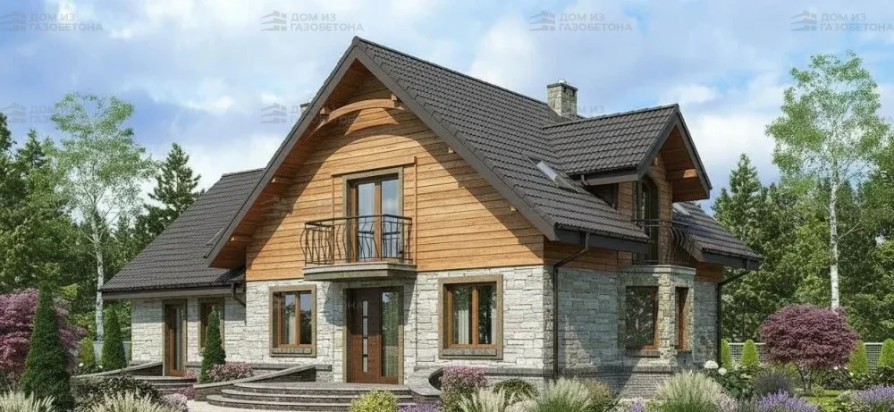 Проект Двухэтажный дом 16 на 10, 199 м2