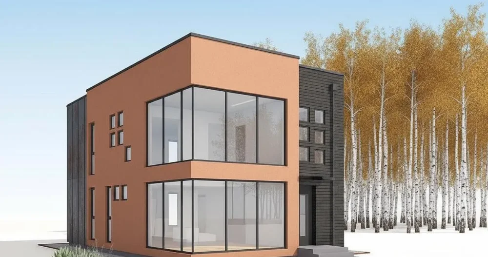 Проект Двухэтажный дом 7 на 12, 110 м2