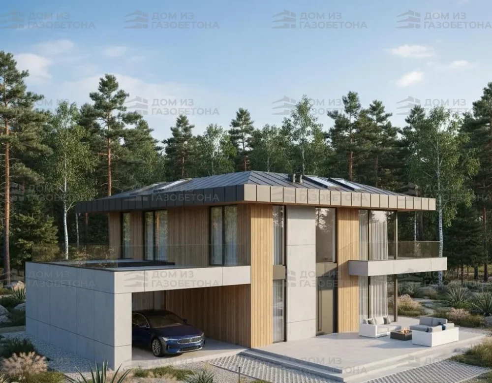 Проект Двухэтажный дом 14 на 12, 177 м2