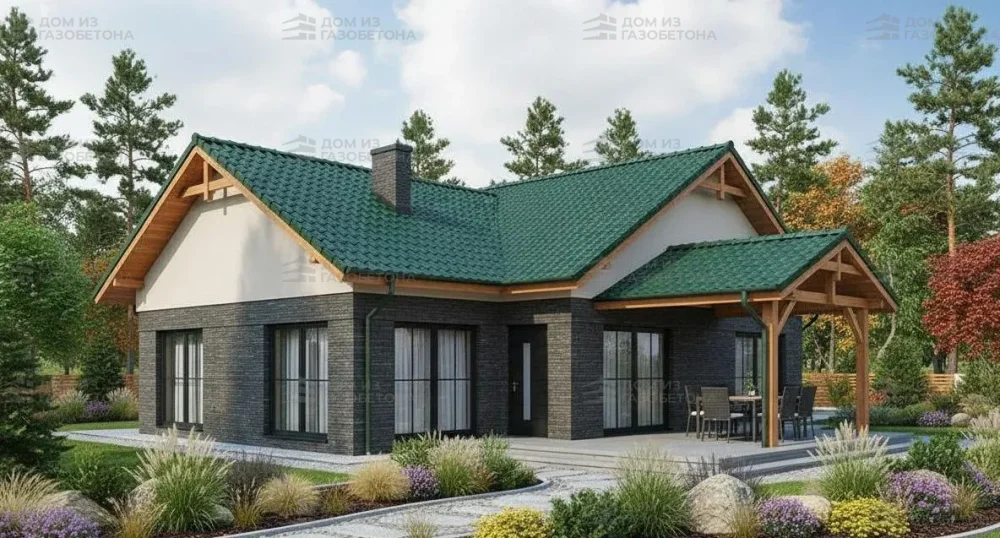 Проект Двухэтажный дом 19 на 15, 211 м2