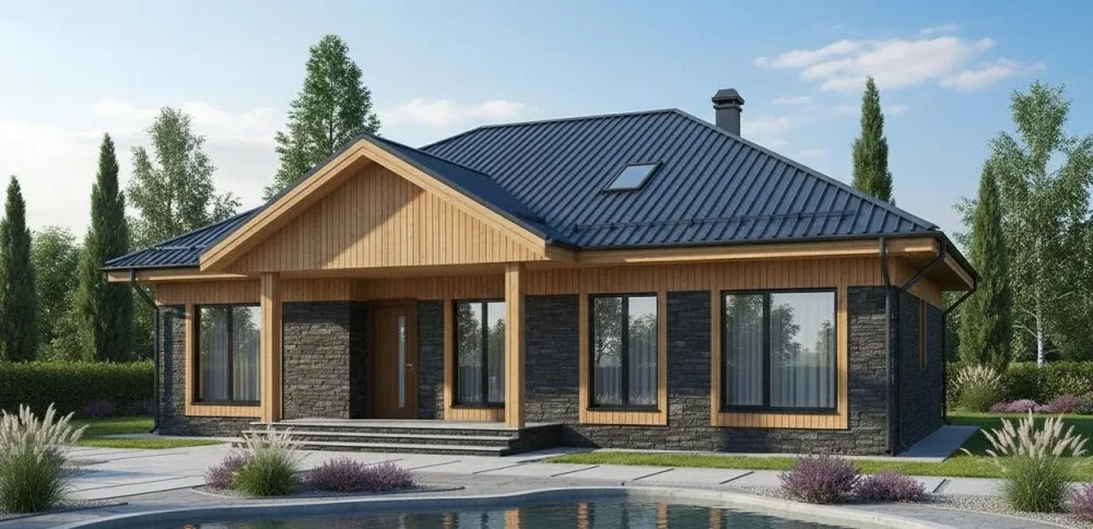 Проект Двухэтажный дом 16 на 12, 163 м2