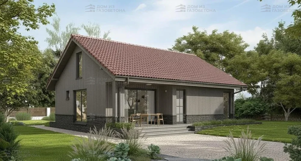 Проект Одноэтажный дом 12 на 10, 84 м2