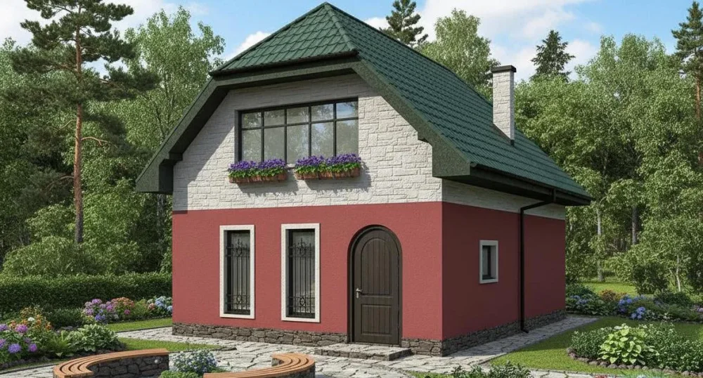 Проект Двухэтажный дом 6 на 11, 107 м2